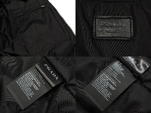 画像をギャラリービューアに読み込む, 極美品 PRADA プラダ 21AW Nappa Leather Bomber Jacket ボンバージャケット MA-1 UPW399 ナッパレザー ブラック 中古 4b010304