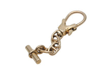 画像をギャラリービューアに読み込む, 極美品 HERMES エルメス シェーヌダンクル K18 キーリング 3コマ 1960年代 初期 中古4b010305