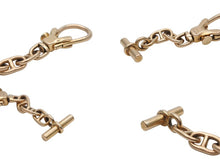 画像をギャラリービューアに読み込む, 極美品 HERMES エルメス シェーヌダンクル K18 キーリング 3コマ 1960年代 初期 中古4b010305