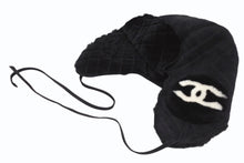 画像をギャラリービューアに読み込む, 新品同様 CHANEL シャネル ココ ネージュ フライトキャップ パイロットキャップ AAA429 フェイクファー スウェード 中古 4b010310