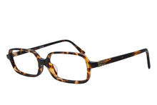 画像をギャラリービューアに読み込む, 新品同様 MIUMIU ミュウミュウ 伊達メガネ スクエア型 セルフレーム フルリム メタルロゴ 14L-08N ブラウン ゴールド金具 中古 4b010312