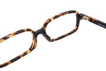 画像をギャラリービューアに読み込む, 新品同様 MIUMIU ミュウミュウ 伊達メガネ スクエア型 セルフレーム フルリム メタルロゴ 14L-08N ブラウン ゴールド金具 中古 4b010312