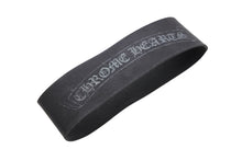 画像をギャラリービューアに読み込む, CHROME HEARTS クロムハーツ ラバー スクロールラベル バングル ブレスレット ブラック 良品 中古 4b010317