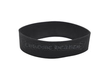画像をギャラリービューアに読み込む, CHROME HEARTS クロムハーツ ラバー スクロールラベル バングル ブレスレット ブラック 良品 中古 4b010318