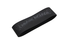 画像をギャラリービューアに読み込む, CHROME HEARTS クロムハーツ ラバー スクロールラベル バングル ブレスレット ブラック 良品 中古 4b010318