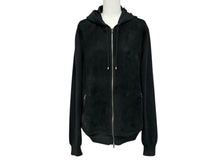 画像をギャラリービューアに読み込む, HERMES エルメス ジップアップフーディー パーカー サイズM カシミヤ スウェード ダークグリーン ヴィンテージ 美品 中古 4b010323