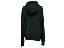 画像をギャラリービューアに読み込む, HERMES エルメス ジップアップフーディー パーカー サイズM カシミヤ スウェード ダークグリーン ヴィンテージ 美品 中古 4b010323