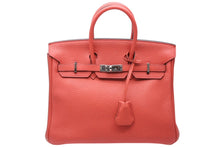 画像をギャラリービューアに読み込む, 極美品 HERMES SPO エルメス バーキン25 ハンドバッグ A刻印 トゴ ピンクシルバー金具 中古 4b010331