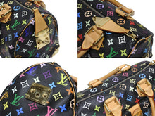 画像をギャラリービューアに読み込む, 極美品 LOUIS VUITTON ルイヴィトン スピーディ30 ハンドバッグ M92642 モノグラム マルチカラー ブラック ゴールド金具 村上隆 中古 4b010335