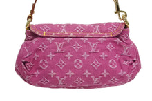 画像をギャラリービューアに読み込む, 極美品 LOUIS VUITTON ルイヴィトン ミニプリーティ ワンショルダーバッグ M95216 モノグラム デニム ピンク 中古 4b010337