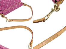 画像をギャラリービューアに読み込む, 極美品 LOUIS VUITTON ルイヴィトン ミニプリーティ ワンショルダーバッグ M95216 モノグラム デニム ピンク 中古 4b010337