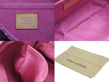 画像をギャラリービューアに読み込む, 極美品 LOUIS VUITTON ルイヴィトン ミニプリーティ ワンショルダーバッグ M95216 モノグラム デニム ピンク 中古 4b010337