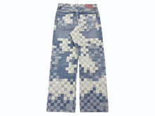 画像をギャラリービューアに読み込む, LOUIS VUITTON ルイヴィトン ダミエ スケート デニムパンツ RM214GCOHQD87W ブルー コットン ポリエステル 美品 中古 4b010338