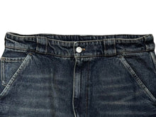 画像をギャラリービューアに読み込む, 極美品 PRADA プラダ ルーズフィット カーゴデニムパンツ トライアングルロゴ GEP396 イタリア製 コットン ブルー サイズ48 中古 4b010340