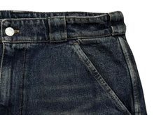 画像をギャラリービューアに読み込む, 極美品 PRADA プラダ ルーズフィット カーゴデニムパンツ トライアングルロゴ GEP396 イタリア製 コットン ブルー サイズ48 中古 4b010340