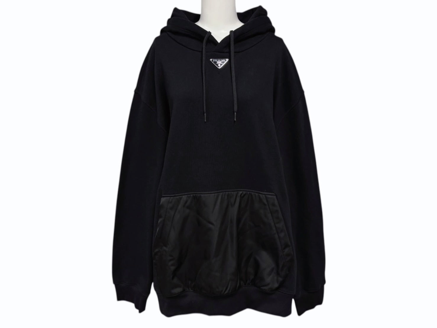 極美品 PRADA プラダ パーカー フーディ トライアングルロゴ UJL45B