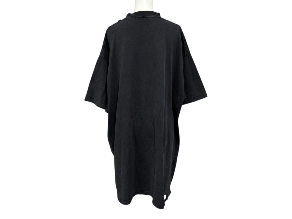 BALENCIAGA METAL HEADS バレンシアガ メタル ヘッズ 半袖Ｔシャツ ブラック787349 コットン サイズ 2 美品 中古 4b010343
