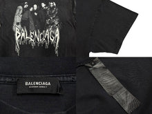 画像をギャラリービューアに読み込む, BALENCIAGA METAL HEADS バレンシアガ メタル ヘッズ 半袖Ｔシャツ ブラック コットン サイズ 2 美品 中古 4b010343