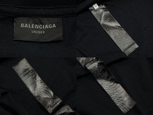 画像をギャラリービューアに読み込む, BALENCIAGA バレンシアガ キム カーダシアン 半袖Ｔシャツ ダメージ加工 ブラック コットン サイズ４ 美品 中古 4b010344
