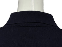 画像をギャラリービューアに読み込む, 極美品 MIUMIU ミュウミュウ ウールニット 長袖ポロシャツ MML934 サイズ40 ネイビー シェルボタン 黒蝶貝 中古 4b010346