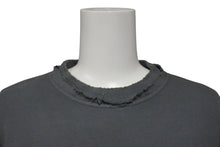 画像をギャラリービューアに読み込む, 極美品 MIUMIU ミュウミュウ ニット ロゴ ダメージ加工 ロゴクルーネックスウェットトレーナー MJL911 S231 137J サイズS グレー 中古 4b010349