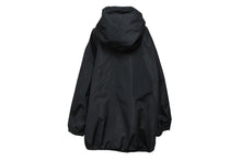 画像をギャラリービューアに読み込む, MIUMIU ミュウミュウ アノラックジャケット ML931 サイズ40 ロゴプリント ブラック ホワイト ポリエステル 美品 中古 4b010350