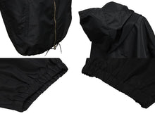 画像をギャラリービューアに読み込む, MIUMIU ミュウミュウ アノラックジャケット ML931 サイズ40 ロゴプリント ブラック ホワイト ポリエステル 美品 中古 4b010350