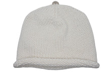 画像をギャラリービューアに読み込む, 新品未使用 CHROME HEARTS クロムハーツ 新作 ニットキャップ ビーニー カシミヤ ビーズ クロスパッチ シルバー925 ホワイト 中古 4b010351