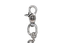 画像をギャラリービューアに読み込む, 極美品 CHROME HEARTS クロムハーツ FOTI DLFN SMALL 2クリップフォティデルフィーノスモール 18ボール ウォレットチェーン 210g シルバー925 中古 4b010356