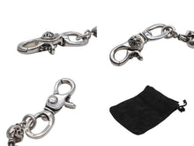 画像をギャラリービューアに読み込む, 極美品 CHROME HEARTS クロムハーツ FOTI DLFN SMALL 2クリップフォティデルフィーノスモール 18ボール ウォレットチェーン 210g シルバー925 中古 4b010356