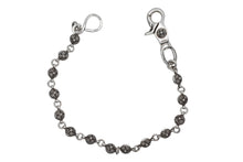 画像をギャラリービューアに読み込む, 極美品 CHROME HEARTS クロムハーツ クロスボール ショート ウォレットチェーン 1クリップ 14ボール 129g シルバー925 中古 4b010357