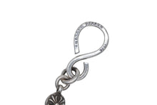 画像をギャラリービューアに読み込む, 極美品 CHROME HEARTS クロムハーツ クロスボール ショート ウォレットチェーン 1クリップ 14ボール 129g シルバー925 中古 4b010357
