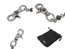 画像をギャラリービューアに読み込む, 極美品 CHROME HEARTS クロムハーツ クロスボール ショート ウォレットチェーン 1クリップ 14ボール 129g シルバー925 中古 4b010357