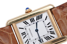 画像をギャラリービューアに読み込む, 極美品 CARTIER カルティエ 時計 W5200002 タンクソロ SM クォーツ K18 シルバー SS クォーツ 中古 4b010365