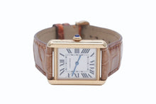 画像をギャラリービューアに読み込む, 極美品 CARTIER カルティエ 時計 W5200002 タンクソロ SM クォーツ K18 シルバー SS クォーツ 中古 4b010365