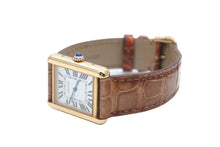 画像をギャラリービューアに読み込む, 極美品 CARTIER カルティエ 時計 W5200002 タンクソロ SM クォーツ K18 シルバー SS クォーツ 中古 4b010365