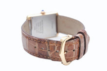 画像をギャラリービューアに読み込む, 極美品 CARTIER カルティエ 時計 W5200002 タンクソロ SM クォーツ K18 シルバー SS クォーツ 中古 4b010365