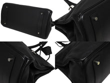 画像をギャラリービューアに読み込む, 極美品 HERMES エルメス ショルダーバーキン トリヨンクレマンス ◻︎L刻 ゴルチェ期 ブラック シルバー金具 中古 4b010368