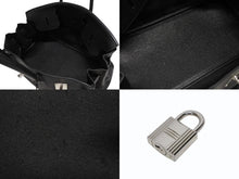 画像をギャラリービューアに読み込む, 極美品 HERMES エルメス ショルダーバーキン トリヨンクレマンス ◻︎L刻 ゴルチェ期 ブラック シルバー金具 中古 4b010368