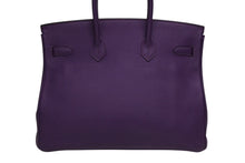 画像をギャラリービューアに読み込む, 極美品 HERMES エルメス BIRKIN バーキン35 ウルトラバイオレット シルバー金具 トリヨンクレマンス ハンドバッグ □P刻印 中古 4b010375