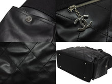 画像をギャラリービューアに読み込む, 極美品 CHANEL シャネル パリビアッツトート GM トート ハンドバッグ A48610 14番台 ココマーク ブラック シルバー金具 中古 4b010376