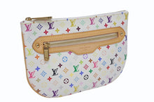 画像をギャラリービューアに読み込む, 極美品 LOUIS VUITTON ルイヴィトン モノグラムマルチカラー ポシェットGM ポーチ クラッチ PVCレザー 村上隆 ホワイト M60027 中古 4b010377