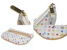 画像をギャラリービューアに読み込む, 極美品 LOUIS VUITTON ルイヴィトン モノグラムマルチカラー ポシェットGM ポーチ クラッチ PVCレザー 村上隆 ホワイト M60027 中古 4b010377