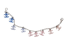 画像をギャラリービューアに読み込む, 極美品 CHANEL シャネル ココマーク ブレスレット アクセサリー 重量約5.8g 全長約18.5cm メタル シルバー マルチカラー 中古 4b010378