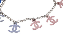 画像をギャラリービューアに読み込む, 極美品 CHANEL シャネル ココマーク ブレスレット アクセサリー 重量約5.8g 全長約18.5cm メタル シルバー マルチカラー 中古 4b010378