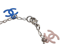 画像をギャラリービューアに読み込む, 極美品 CHANEL シャネル ココマーク ブレスレット アクセサリー 重量約5.8g 全長約18.5cm メタル シルバー マルチカラー 中古 4b010378