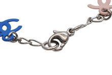 画像をギャラリービューアに読み込む, 極美品 CHANEL シャネル ココマーク ブレスレット アクセサリー 重量約5.8g 全長約18.5cm メタル シルバー マルチカラー 中古 4b010378