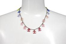 画像をギャラリービューアに読み込む, 極美品 CHANEL シャネル ココマーク ネックレス 重量約12.7g 全長約43cm マルチカラー シルバー メタル 中古 4b010379