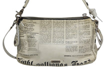画像をギャラリービューアに読み込む, Galliano ガリアーノ ニュースペーパー 2WAYショルダーバッグ 5R912008 ホワイト ブラック アーカイブ 良品 中古 4b010380
