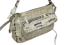 画像をギャラリービューアに読み込む, Galliano ガリアーノ ニュースペーパー 2WAYショルダーバッグ 5R912008 ホワイト ブラック アーカイブ 良品 中古 4b010380